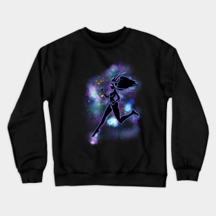 Sexy zodiac Capricorn girl running Crewneck Sweatshirt